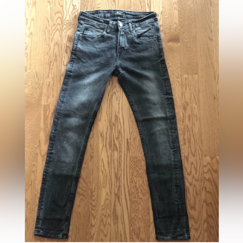 Zara Man Size US 30 Black Denim Collection Skinny Fit Jeans